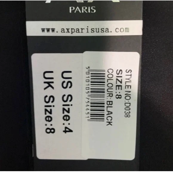 AX Paris ASOS Midi V X Back BodyCon Dress - Picture 4 of 5